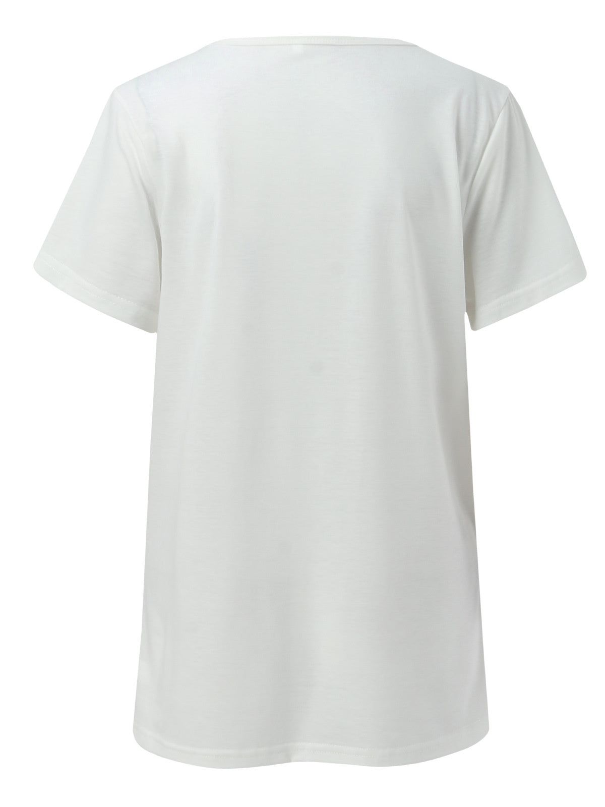 Women's Short Sleeve Round Neck Heart Print T-Shirt Top