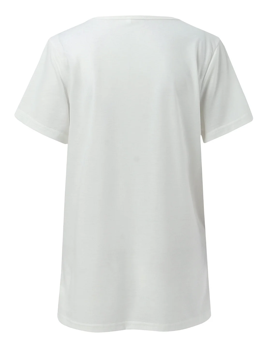 Women's Short Sleeve Round Neck Heart Print T-Shirt Top