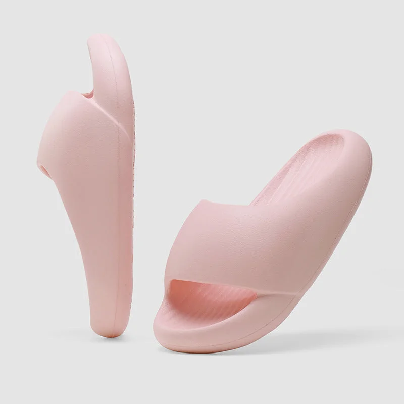Solid color simple design enhances non-slip wear-resistant EVA slippers