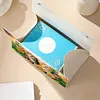 Twin Kittens Bloom DIY PULeather Diamond Painting Tissue Box for Adults Beginners Large Size Diamond Art Paper Storage Holder for Living Room Bathroom Table Decor