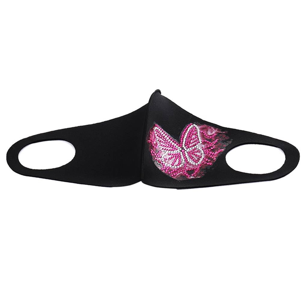 

Lovely Pink Butterfly - Face Cover - 5D DIY Craft, 501 Original