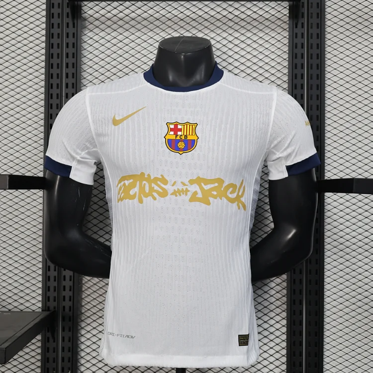 Player 24/25 Barcelona 'Travis Scott' special edition white jersey