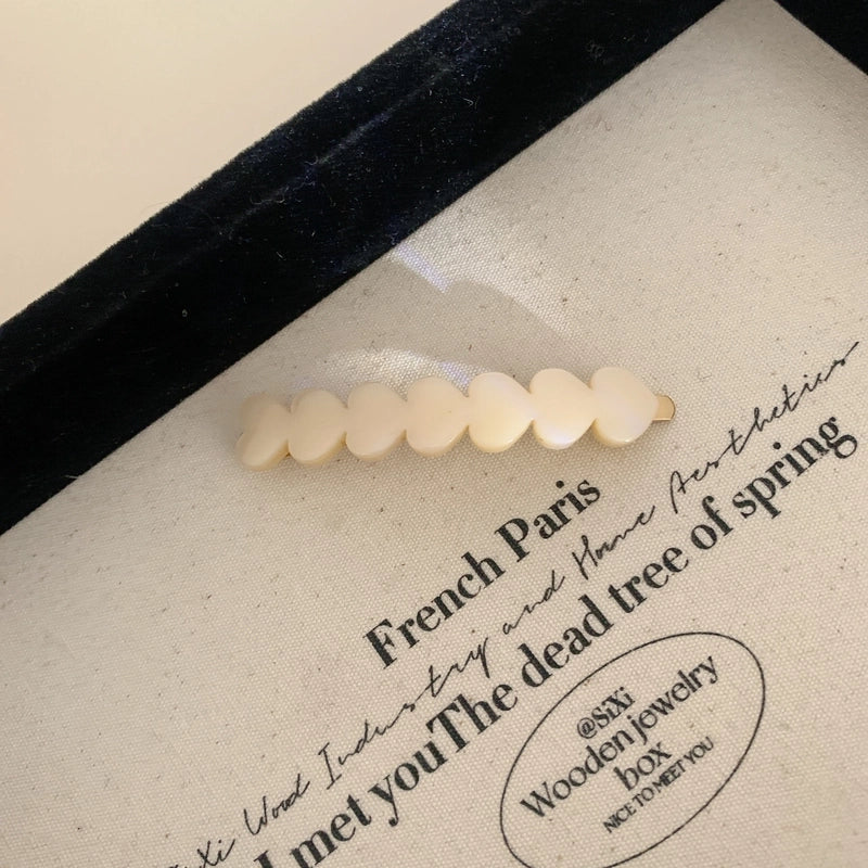 Women’s Elegant Lady Heart Shape Acetic Acid Sheets Hair Clip