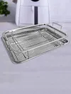 Stainless Steel French Fries Basket Square Frying Colander Air Fryer Accessories