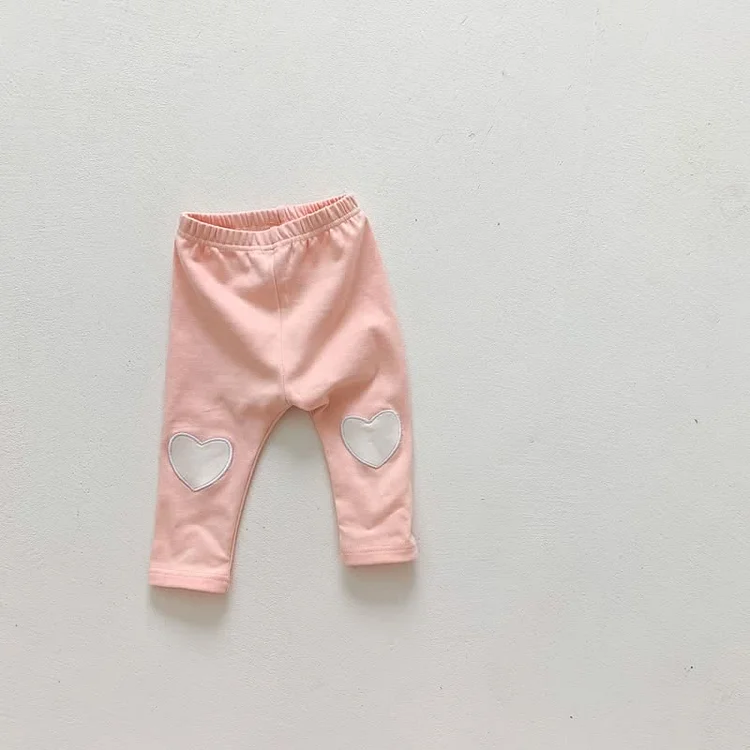 Baby Embroidered Heart Pants