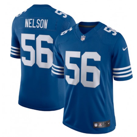 Men's Indianapolis Colts #56 Quenton Nelson Royal 2021  Limited Stitched Jersey