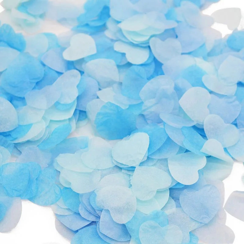 2.5cm 1000pcs Heart Shape Multicolor Paper Confetti Balloon Filler Table Decoration Engagement Event Party Supplies