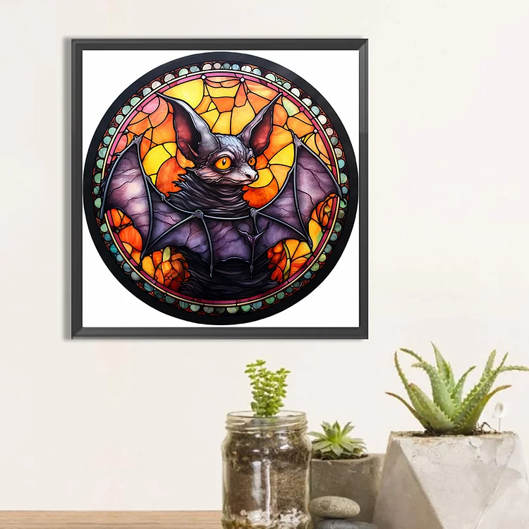 Halloween Horror Doll Glass Painting 30*30CM(Canvas) Full Round Drill Diamond  Painting