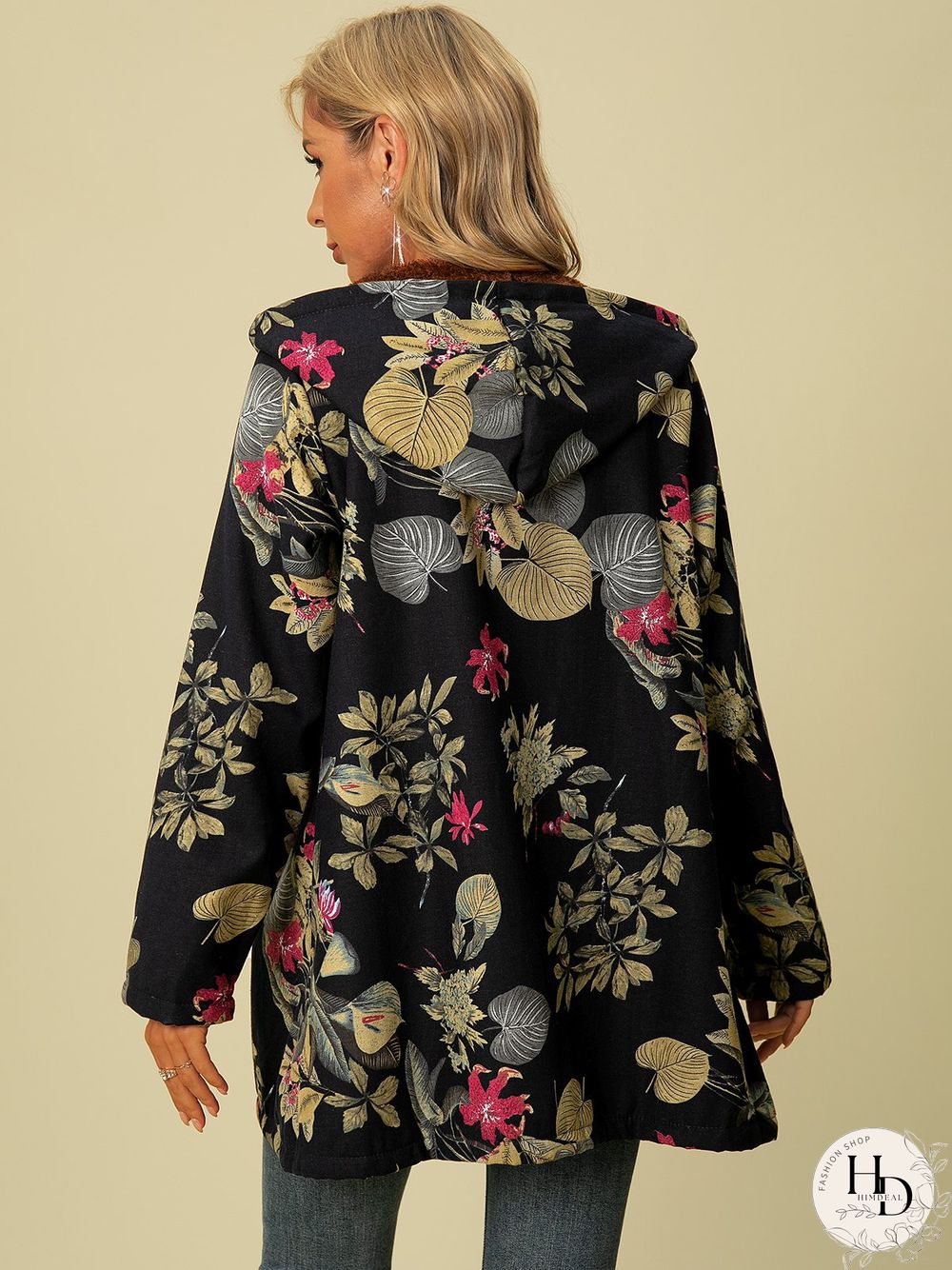 Shift Long Sleeve Cotton Fleece Coat