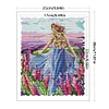Lavender Girl - 16CT Stamped Cross Stitch 25*30cm/9.84*11.81in