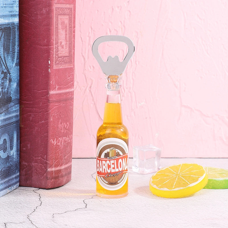 Creative Beer Bottle Bottle Opener Home Personalized Trend Refridgerator Magnets Cross-border Mini Beer Screwdriver
