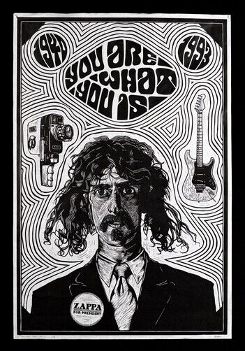 FRANK ZAPPA POSTER - YOU ARE WHO YOU IS - Photo Poster painting QUALITY INSERT -  POST!