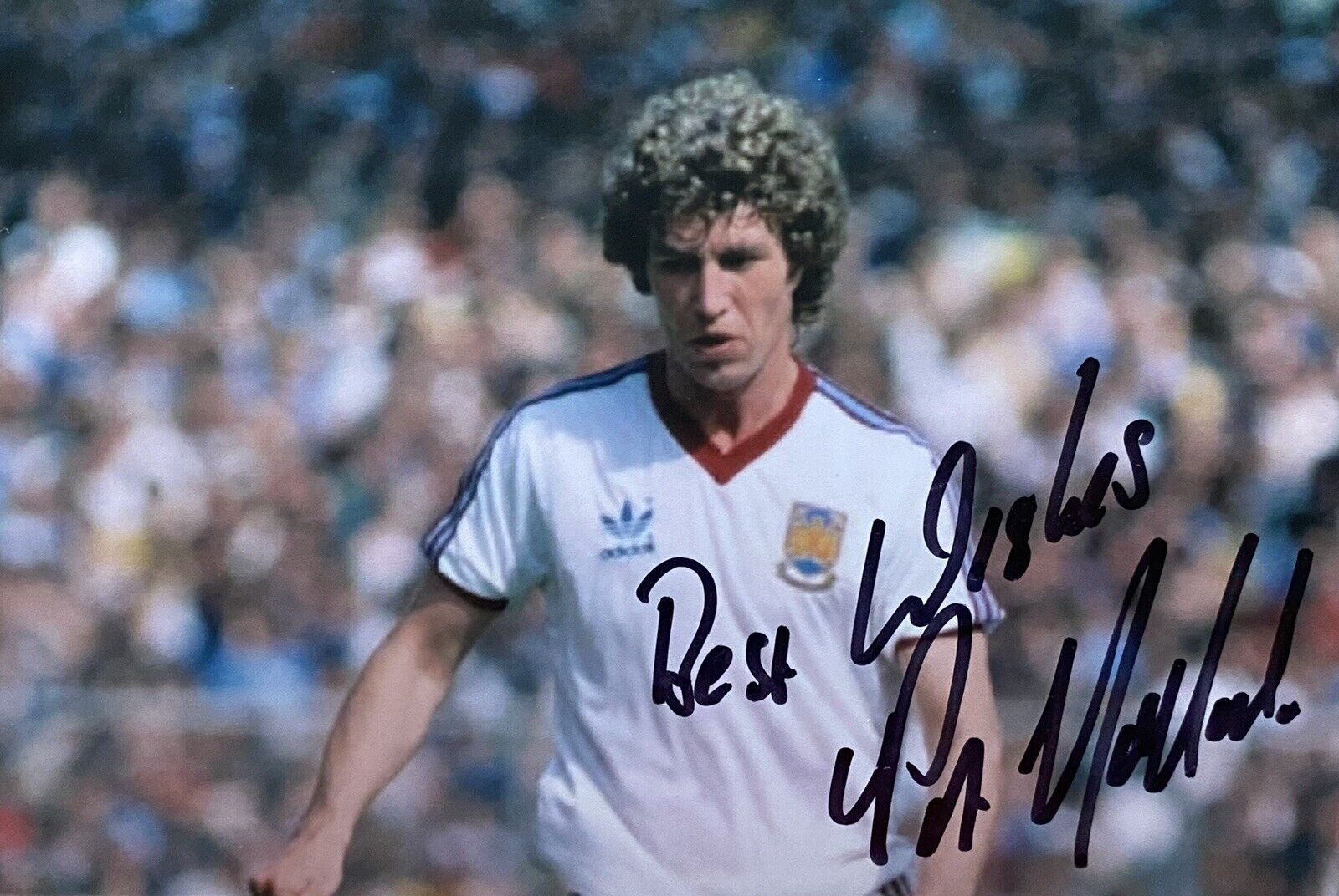 Pat Holland Genuine Hand Signed West Ham United 6X4 Photo Poster painting 3