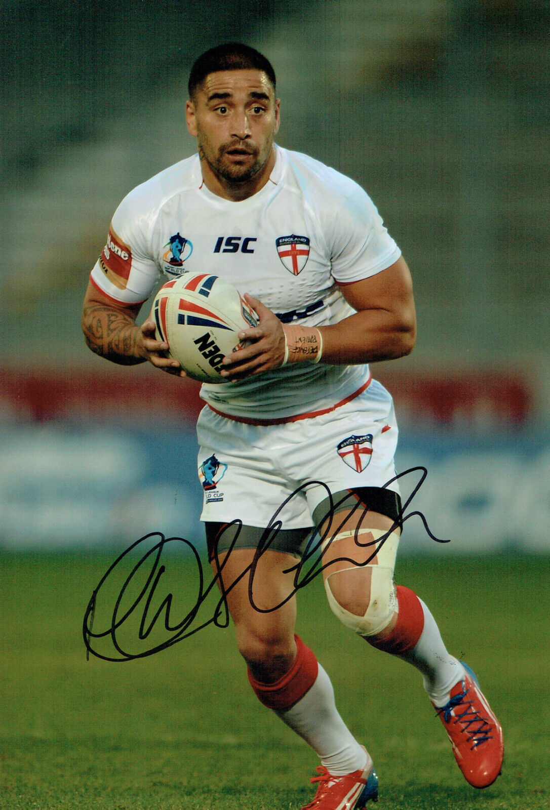 Rangi CHASE New Zealand Rugby League Signed Autograph 12x8 Photo Poster painting AFTAL COA