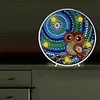 DIY Full Special Drill Diamond Painting Bird LED Night Lamp Home Decor (D)