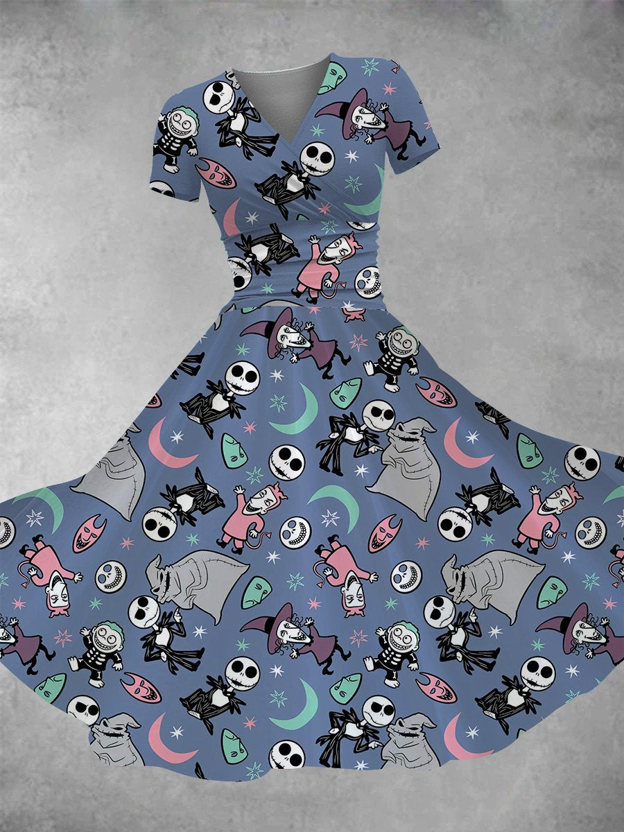 Women's Halloween Print Maxi Dress