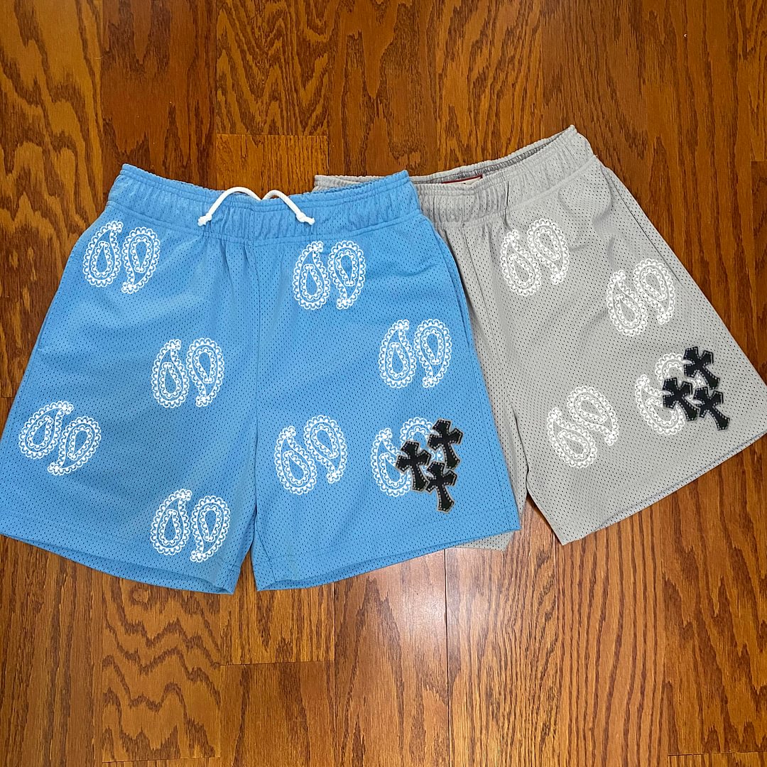 Cashew Flower Fashion Street Cross Print Sports Shorts