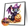 (40*40cm)Halloween Pterosaur - Full Round Drill Diamond Painting