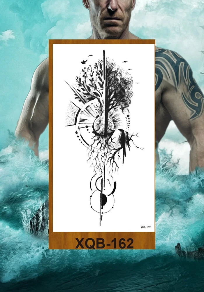 Waterproof Temporary Flash Tatoo Hand back Arm art Tattoos for boy Women Men Tattoo Sticker eagle Crow Gothic eye Fake Tatto