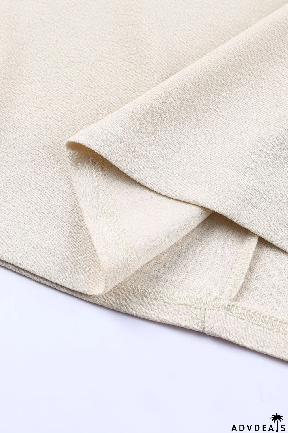 Beige Leopard Bell Sleeve Patchwork Plus Size Top