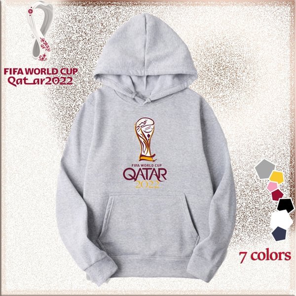 World Cup Fashion Hoodie Unisex Pullover Long Sleeve Sweater Casual Cotton Loose Hoody - Shop Trendy Women's Fashion | TeeYours