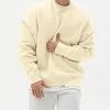 Men's Winter Solid Color Sweatshirt