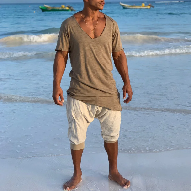 Linen Casual T-shirt-inspireuse