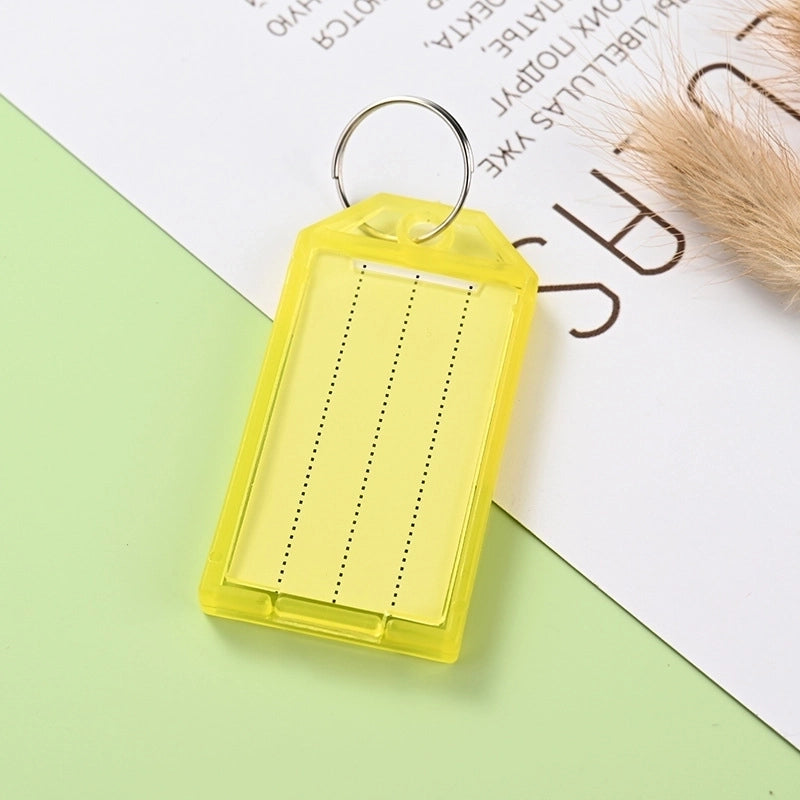 100 Pieces Plastic Key Card Rental Color Number Card Key Artifact Label Management Can Be Marked Card Key Chain Key Ring