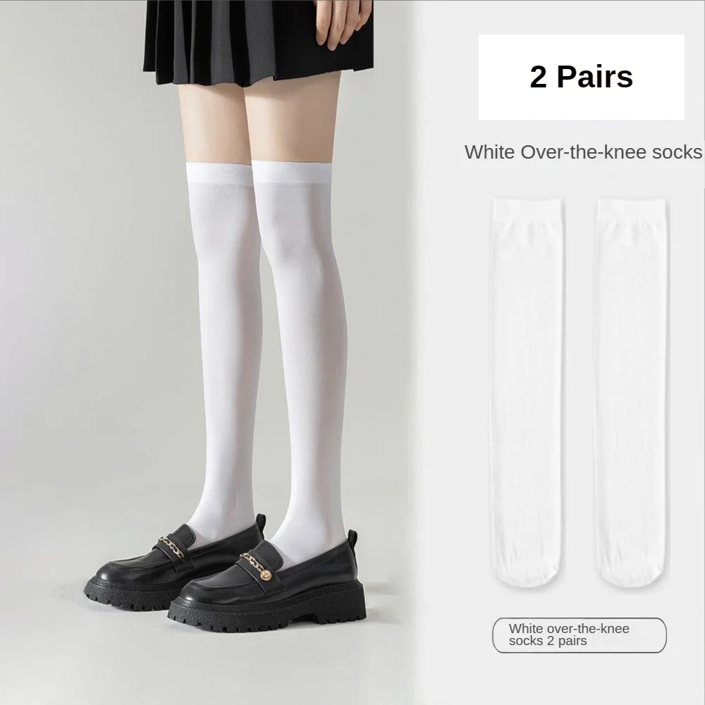 JK Stockings Women Spring and Summer Mid-high Leg Socks Knee High Socks Long Compression Stockings