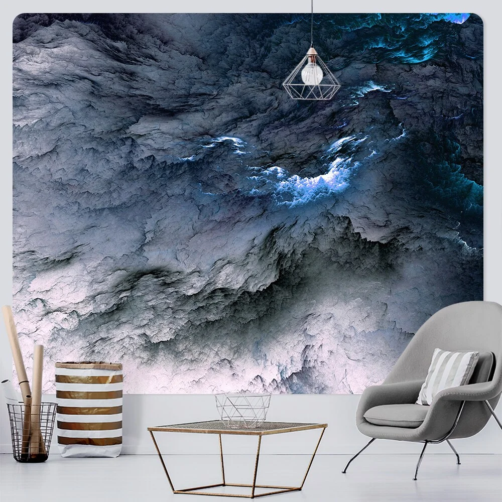 Nigikala color cloud home decoration art tapestry bohemian decoration yoga mat hippie travel mattress large size background wall