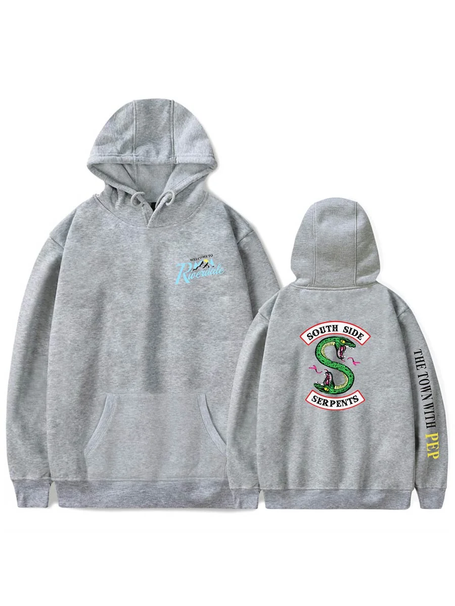 Cartoon Print Pullover Riverdale South Side Serpents Hoodie