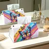(25cm)Rainbow Butterfly PU DIY Diamond Painting Tissue Box for Beginners Adults