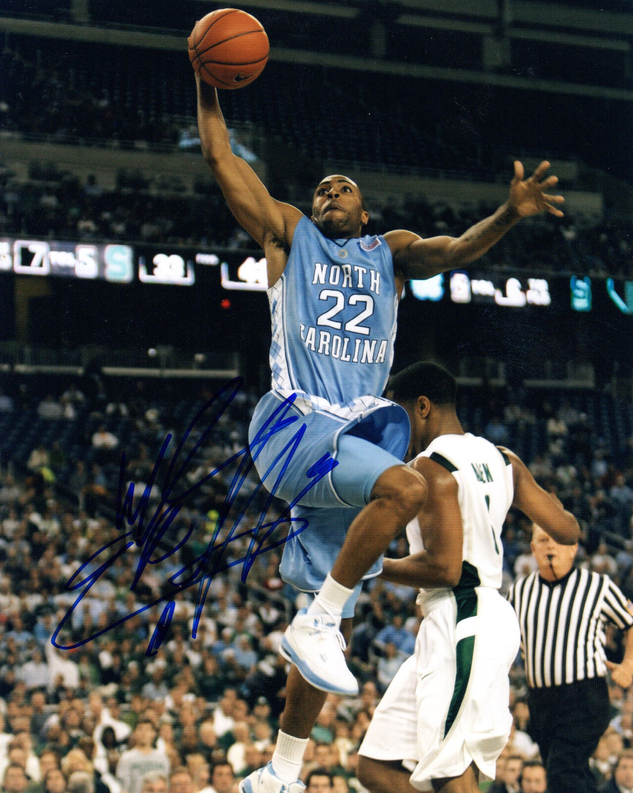 GFA North Carolina Tarheels * WAYNE ELLINGTON * Signed 8x10 Photo Poster painting COA