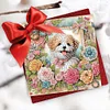 (US Local)6pcs Diamond Painting Greeting Cards DIY Diamond Art Cards Crafts (Dog Garden)