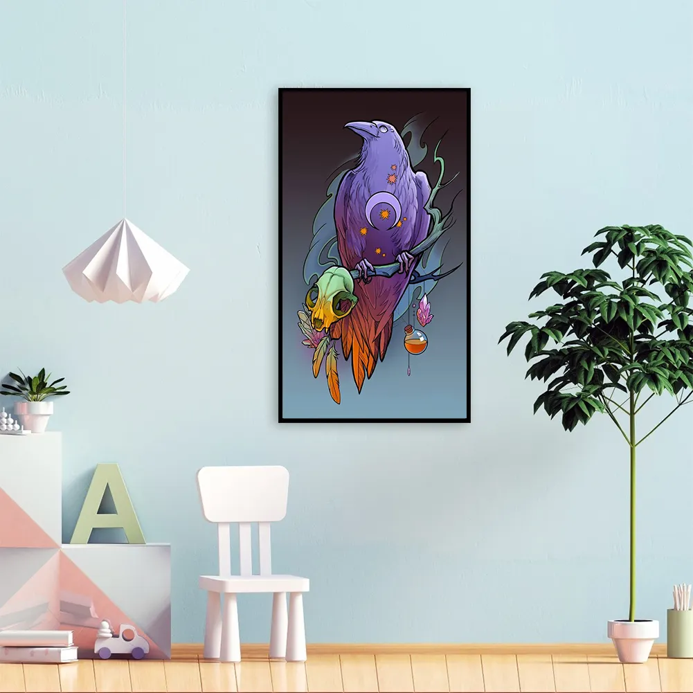 Diamond Painting - Full Square Drill - Crow(20*30 - 50*70cm)