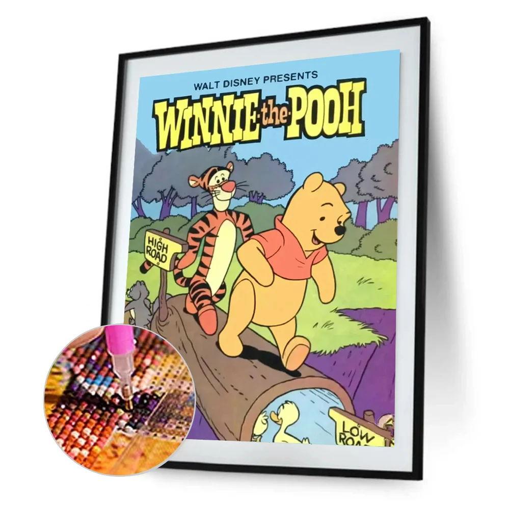 Diamond Painting - Full Round Drill - Winnie The Pooh(Canvas|30*40cm)