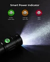 APLOS AP02 Scuba Diving Flashlight, 2500 Lumen Dive Light with 4 Modes Power Indicator, Waterproof Underwater Dive Torch with Rechargeable 5000mAh Battery & Charger APLOS Dive Light Official