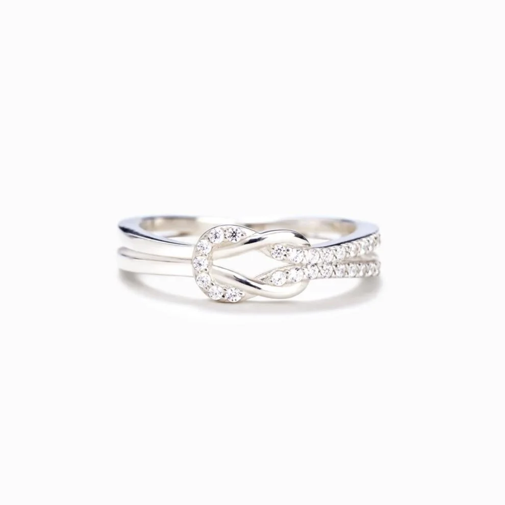Mother & Daughter Love Knot Ring
