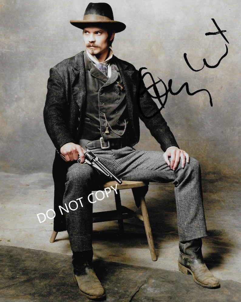 Deadwood Timothy Olyphant 8 x10 20x25 cm Autographed Hand Signed Photo Poster painting