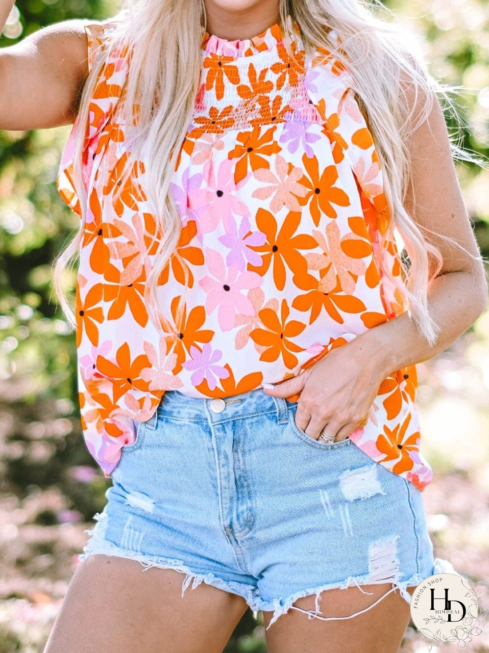 Women's Flowy Floral Top