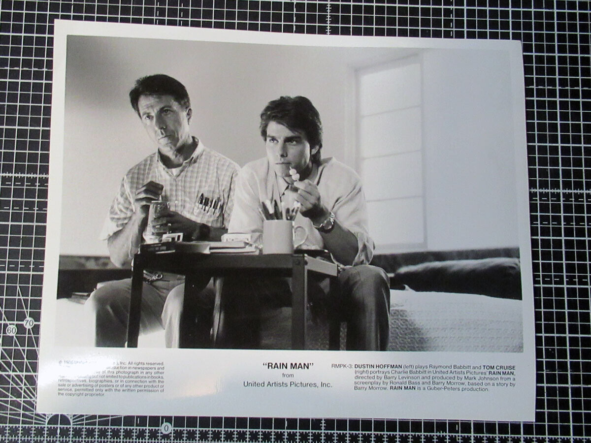 Rain Man ORIGINAL press Photo Poster painting 8x10 inch Tom Cruise Dustin Hoffman