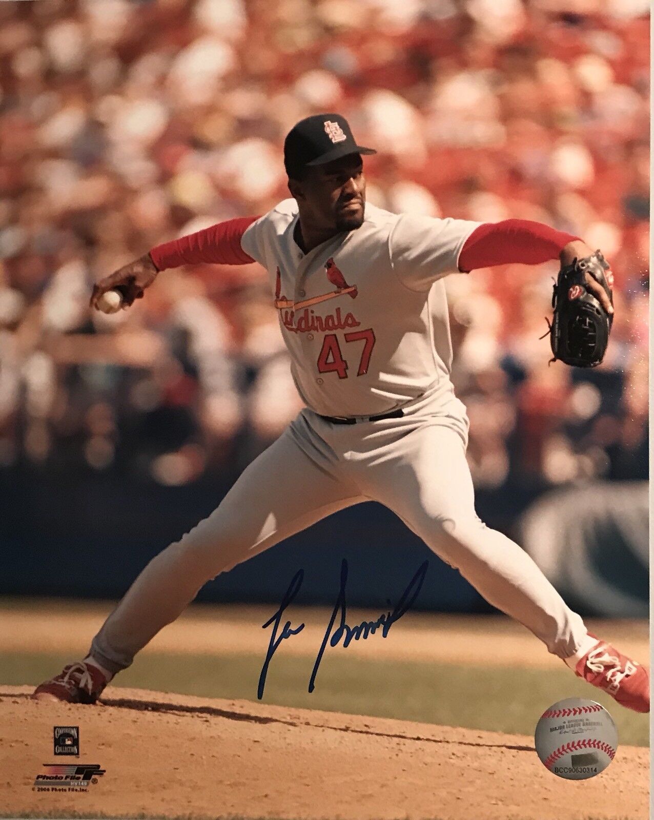 Lee Smith St. Louis Cardinals Pose #2 Autographed 8x10 JSA