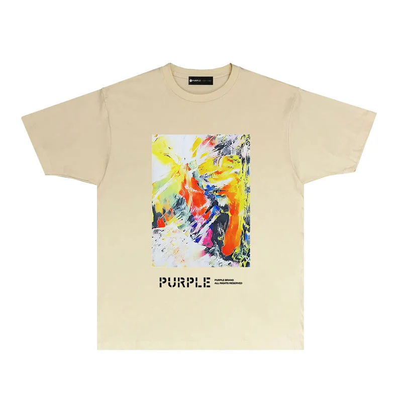 Purple 2023 new fashion T-shirt short sleeves