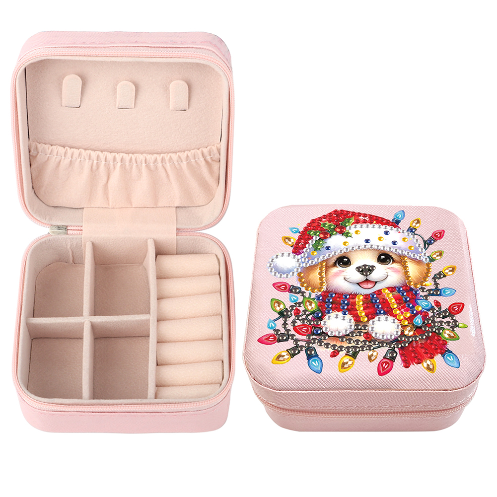 Special Shape Puppy 5D DIY Diamond Painting Jewelry Box for Adults Beginners