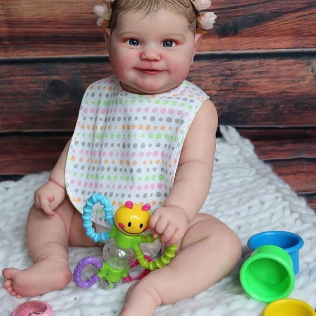  22"  Zona Realistisch Reborn Baby Mädchen ( mit Stimm- und Herzmodul) - RSDP-Rebornbabypuppen-Rebornbabypuppen.de®
