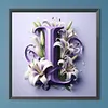 Diamond Painting -DIY Round Drill Letter I（40x40cm）