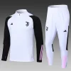2023/2024 Juventus Half-Pull Training Suit White Football Shirt 1:1 Thai Quality Set