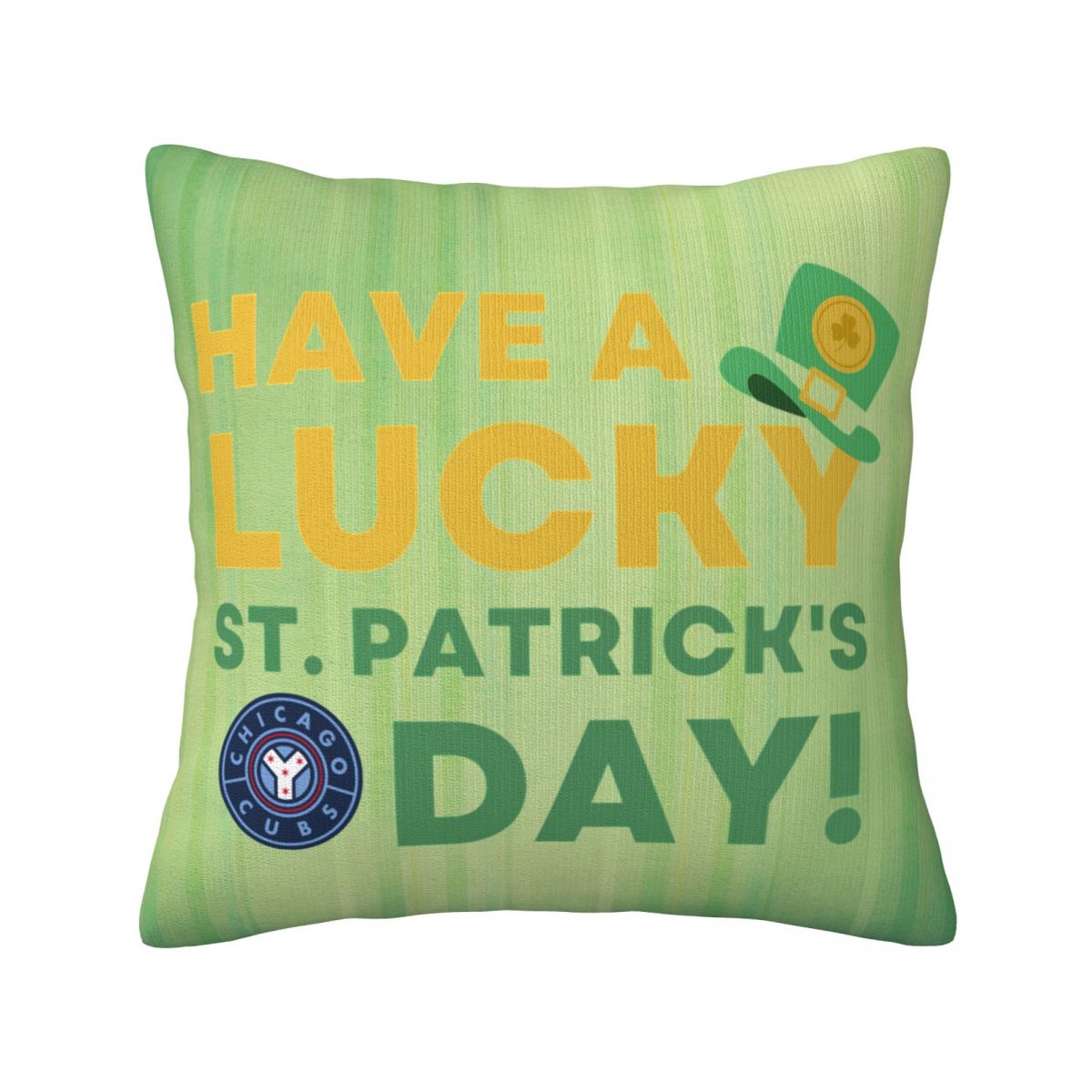 Chicago Cubs St Patrick's Day Have A Lucky Day Decorative Throw Pillow