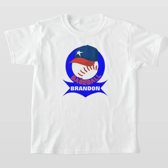 Personalized Kids Baseball T-Shirt|S56