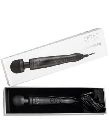 pornhint Pornhint Doxy Number 3 Aluminum Extra Powerful Wand Vibrator - Matte Black